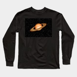 Brown Jupiter Planet Long Sleeve T-Shirt